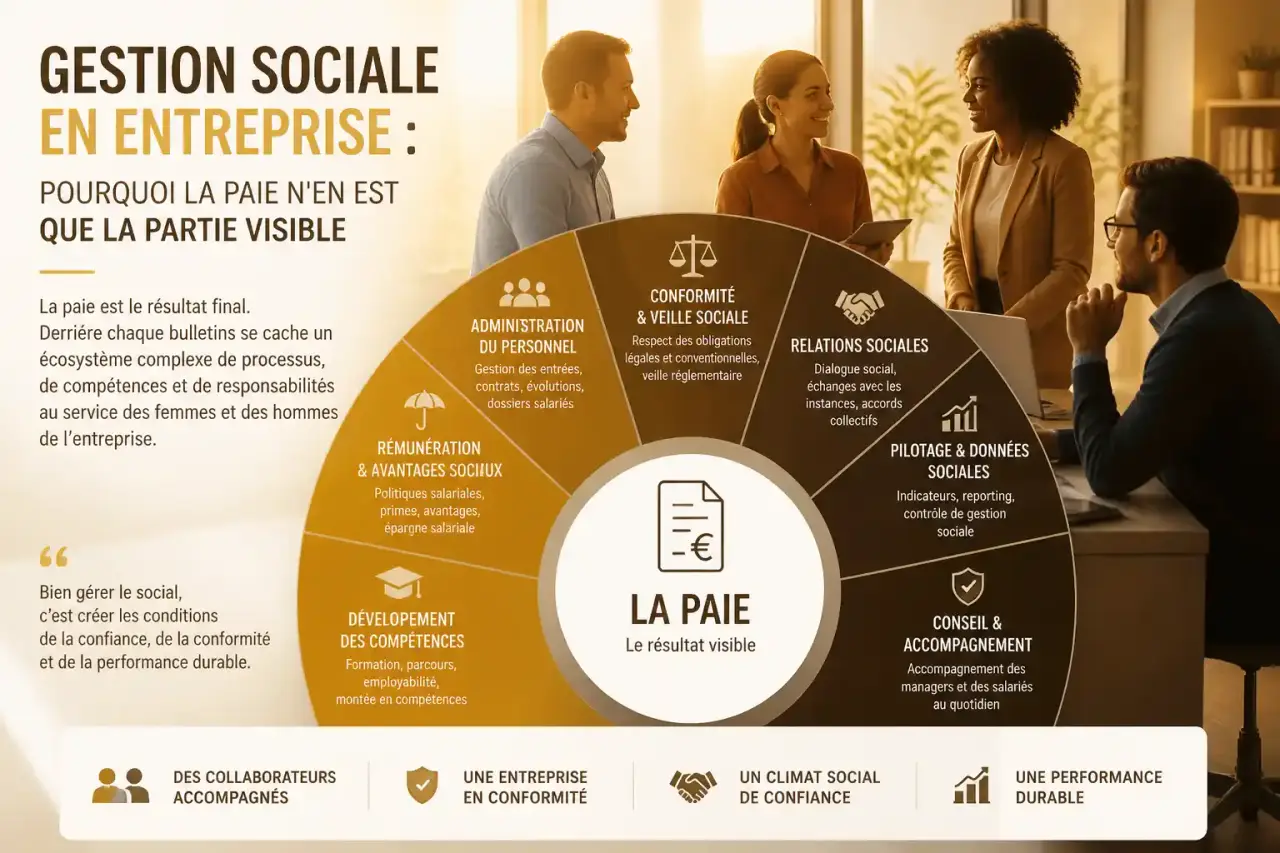 Gestion sociale en entreprise : pourquoi la paie n'en est que la partie visible