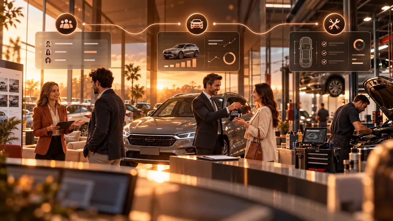 Un CRM automobile relie les leads, les ventes et le SAV dans une même vue