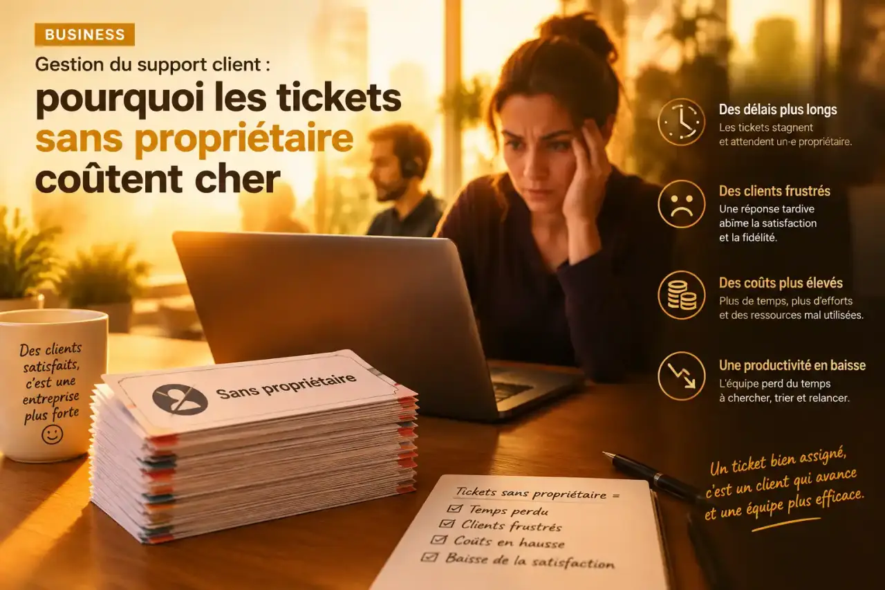 Gestion du support client : pourquoi les tickets sans propriétaire coûtent cher