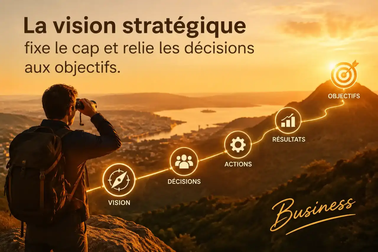 La vision stratégique fixe le cap et relie les décisions aux objectifs